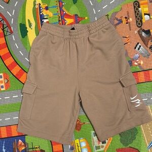 Nike Tan Cargo Shorts with Elastic Waistband